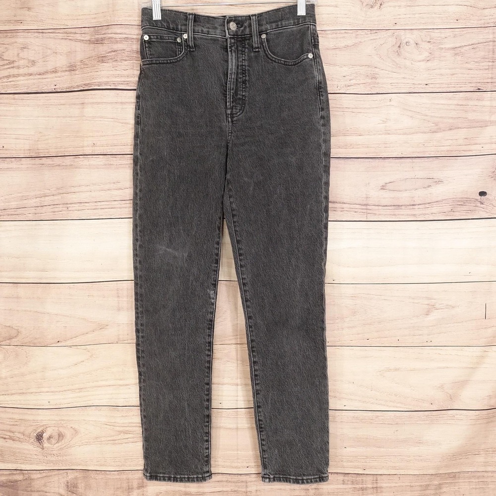 Madewell‎ The Perfect Vintage Jean High Rise Womens 25 Charcoal Wash 27x27 Denim